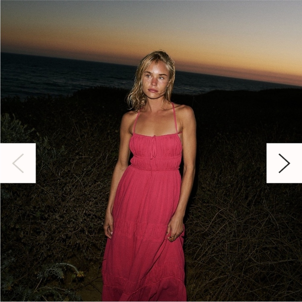 Free People Pink Maxi Dress